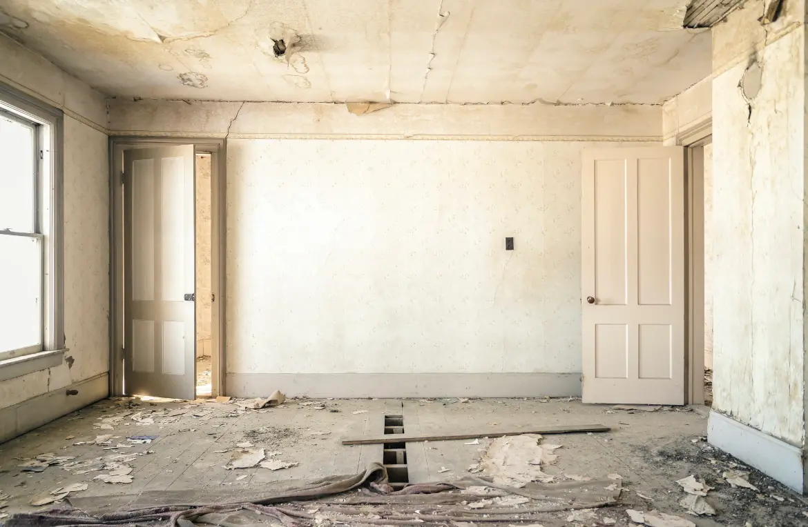 Waste disposal crew managing a cleanout project in White Center