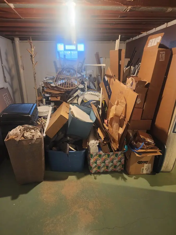 Roll-off dumpster container at job site for 20 Yard Dumpster Rental in White Center